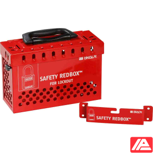 Ασφάλεια Redbox Κουτί κλειδώματος ομάδας - Κόκκινο — WALL-MOUNTABLE LOCKBOX W/ QUICK REL. RED