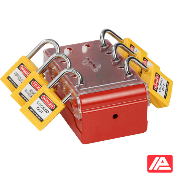 Ultra Compact Lock Box with Keyed-different Locks - Compact Lock Box+6 Ylw Keyed-Diff Locks - Image 3