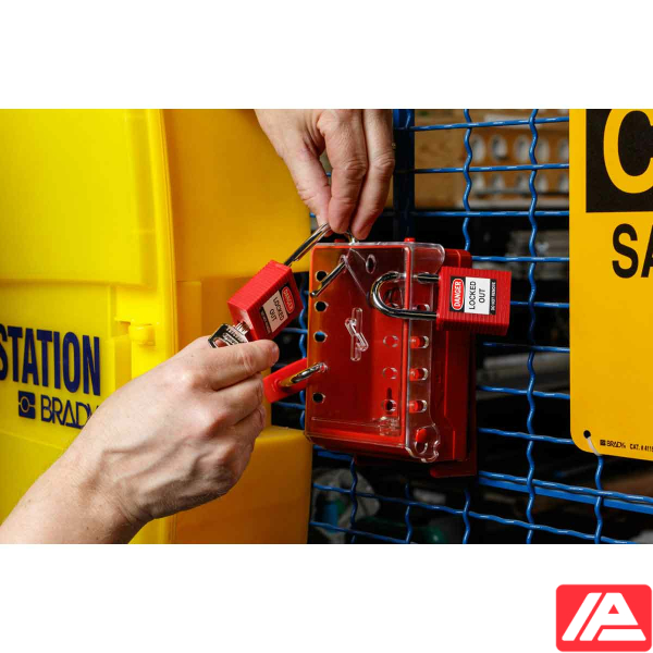 Ultra Compact Lock Box with Keyed-different Locks - Compact Lock Box+6 Red Keyed-Diff Locks - Image 6