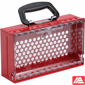 Κουτί κλειδώματος ομάδας SlimView — SLIMVIEW LOCK BOX, 12 PADLOCK, RED