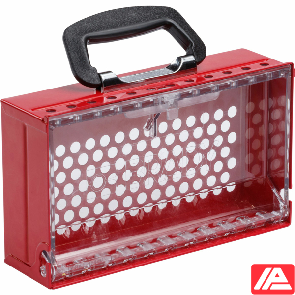Κουτί κλειδώματος ομάδας SlimView — SLIMVIEW LOCK BOX, 12 PADLOCK, RED