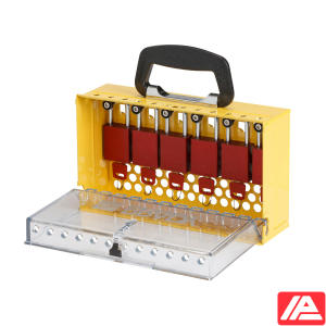 Κουτί κλειδώματος ομάδας SlimView — SLIMVIEW LOCK BOX, 12 PADLOCK, YELLOW