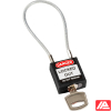 Ασφάλεια Λουκέτα - Συμπαγές Καλώδιο — Compact Cable Padlock Black 20cm KD
