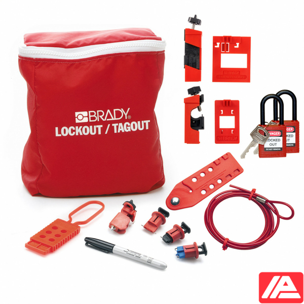Ηλεκτρολόγος Lockout Kit + Λουκέτα — LK-ELEC-PAD-RD