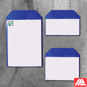 Μεγάλα Πουκέτα με Μαγνητικές λωρίδες — SML POUCHES W/MAG. STRIP BLU 305X225MM