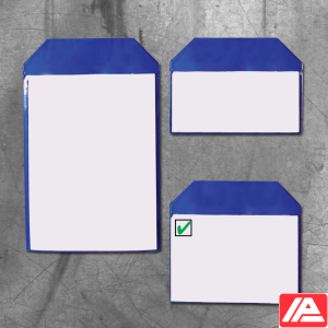 Μεγάλα Πουκέτα με Μαγνητικές λωρίδες — SML POUCHES W/MAG. STRIP BLU 157X220MM