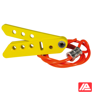 Ψαλίδι-Λοκ με 0.91 m Καλώδιο — SCISSOR LOCKOUT: YELLOW SCISSOR LOCK W/3