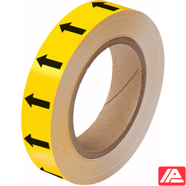 Κατευθυντικό βέλος Ταινία — ARROWTAPE:BLACK/YELLOW25MMX33M