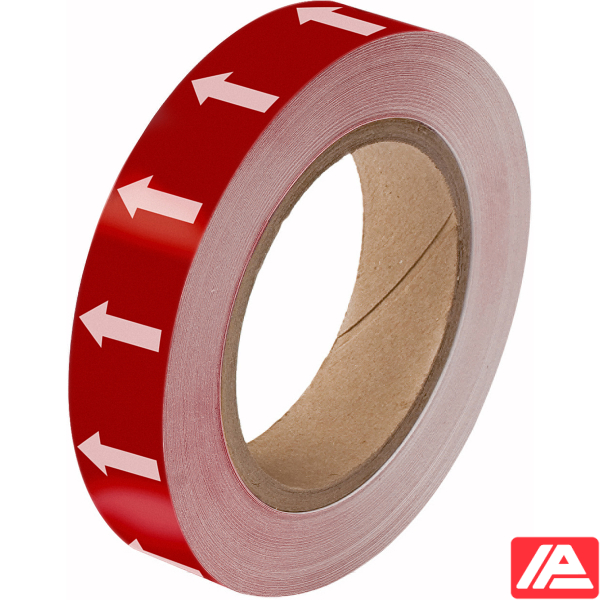 Κατευθυντικό βέλος Ταινία — ARROWTAPE:WHITE/RED25MMX33M