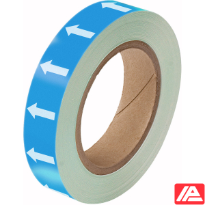 Κατευθυντικό βέλος Ταινία — ARROWTAPE:WHITE/BLUE25MMX33M