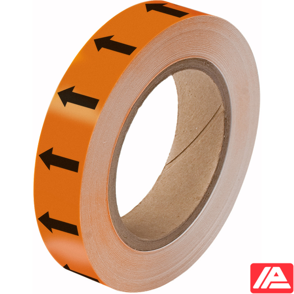 Κατευθυντικό βέλος Ταινία — ARROWTAPE:BLACK/ORANGE25MMX33M