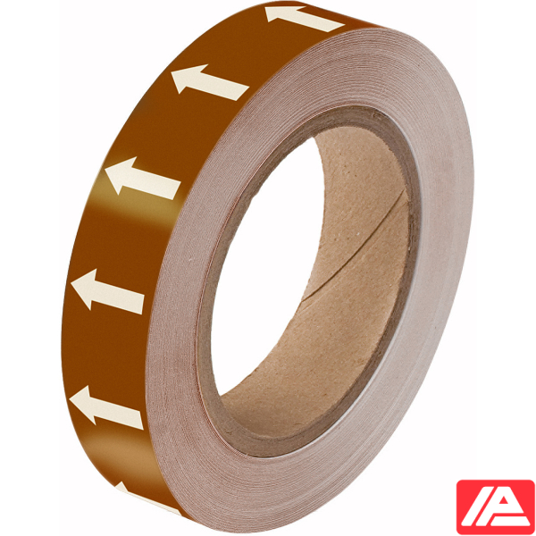 Κατευθυντικό βέλος Ταινία — ARROWTAPE:WHITE/BROWN25MMx33M
