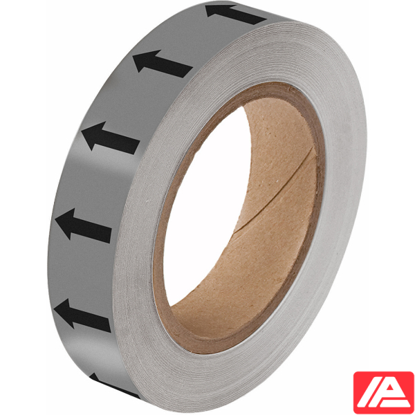 Κατευθυντικό βέλος Ταινία — ARROWTAPE:BLACK/GREY25MMX33M