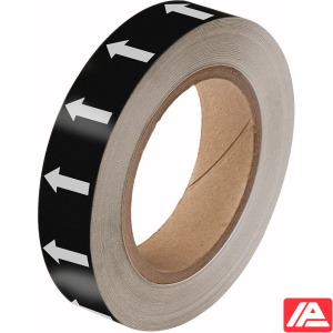 Κατευθυντικό βέλος Ταινία — ARROWTAPE:BK/WHITEARROW-25MMX33M