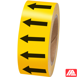 Κατευθυντικό βέλος Ταινία — ARROWTAPE:BLACK/YELLOW50MMX33M