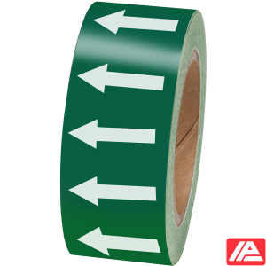 Κατευθυντικό βέλος Ταινία — ARROWTAPE:WHITE/GREEN50MMX33M