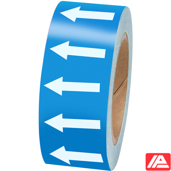 Κατευθυντικό βέλος Ταινία — ARROWTAPE:WHITE/BLUE50MMX33M