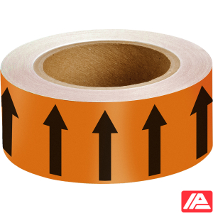 Κατευθυντικό βέλος Ταινία — ARROWTAPE:BLACK/ORANGE50MMX33M
