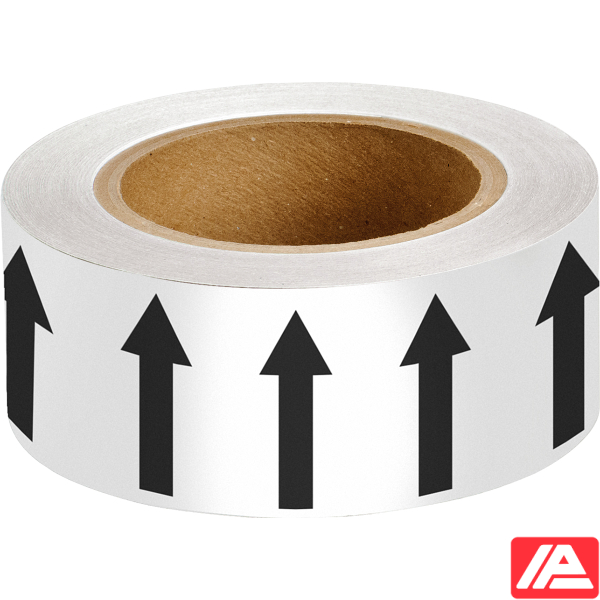 Κατευθυντικό βέλος Ταινία — ARROWTAPE:WH/BLACKARROW-50MMX33M