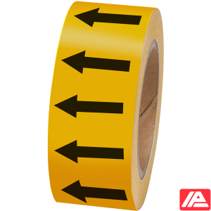 Κατευθυντικό βέλος Ταινία — ARROW TAPE: BLACK/OCHRE(F) 50MMX33M