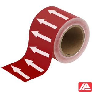 Κατευθυντικό βέλος Ταινία — ARROWTAPE:WHITE/RED100MMX33M