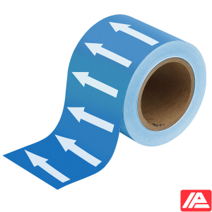 Κατευθυντικό βέλος Ταινία — ARROWTAPE:WHITE/BLUE100MMX33M