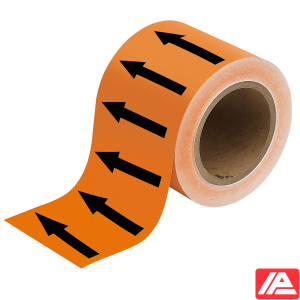 Κατευθυντικό βέλος Ταινία — ARROWTAPE:BLACK/ORANGE100MMX33M