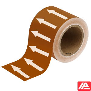 Κατευθυντικό βέλος Ταινία — ARROWTAPE:WHITE/BROWN100MMx33M