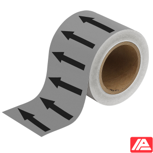 Κατευθυντικό βέλος Ταινία — ARROWTAPE:BLACK/GREY100MMX33M