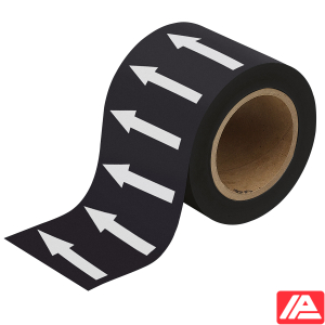 Κατευθυντικό βέλος Ταινία — ARROWTAPE:BK/WHITEARROW-100MMX33M