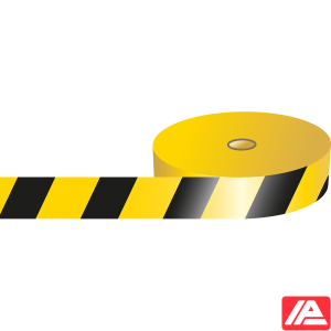 Ριγές Barricade Ταινία - Μαύρο / Κίτρινο — BARRICADE TAPE 75MMX500M YELL/BLK