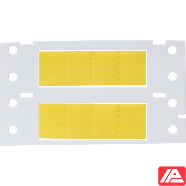 Δείκτες καλωδίων Brady 2LSZH-375-2-YL-S-4 σε φορέα
