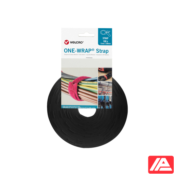 Συσκευασία μαύρων ιμάντων VELCRO ONE-WRAP