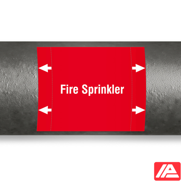 ISO 20560 Pipe Markers - Fire Fighting - ISO20560PM-115X90-FIRE SPRINKLER - Image 2