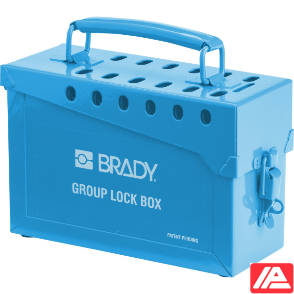 13 Lock Portable Metal Lock Box - METAL LOCK BOX, 13 LOCK, BLUE - Image 4