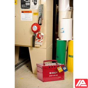 Εξαιρετικά μεγάλο Μέταλλο Κλείδωμα — METAL LOCK BOX, XLARGE, 12 LOCK, RED