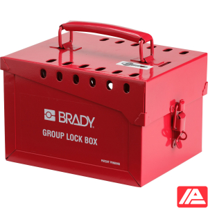 Εξαιρετικά μεγάλο Μέταλλο Κλείδωμα — METAL LOCK BOX, XLARGE, 12 LOCK, RED