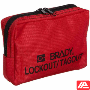 Θήκη ζώνης κλειδώματος — LOCKOUT BELT POUCH, RED 5"X7"