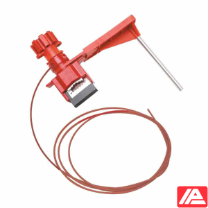 Μικρό Universal Valve Lockout με / Νάιλον Καλώδιο & Αποκλεισμός βραχίονα — SMALL UNIV VALVE LO W/ARM & 8' CABLE ATT