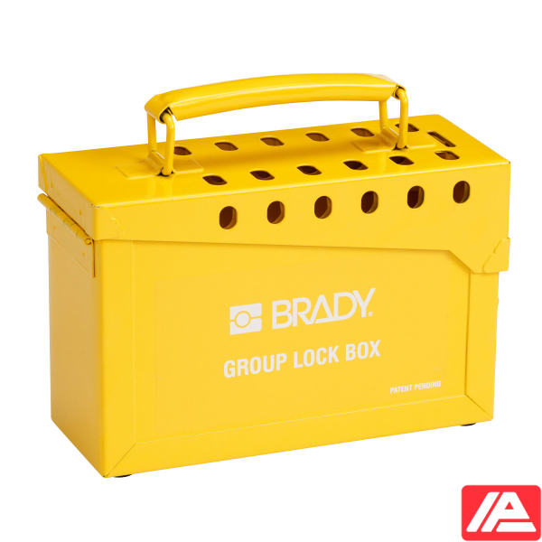 Group Lock Box - STEEL PORTABLE GROUP LOCK BOX YLW - Image 3