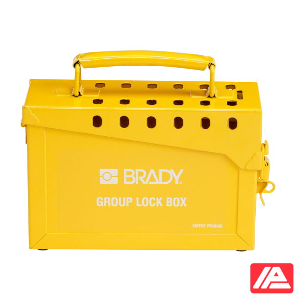 Φορητό Μέταλλο Κουτί κλειδώματος ομάδας — STEEL PORTABLE GROUP LOCK BOX YLW