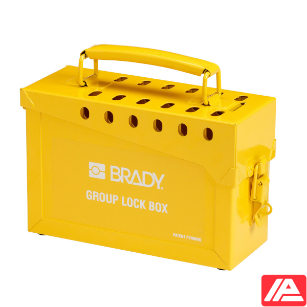 Group Lock Box - STEEL PORTABLE GROUP LOCK BOX YLW - Image 4