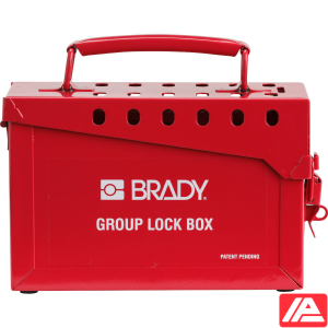 Φορητό Μέταλλο Κουτί κλειδώματος ομάδας — METAL LOCK BOX, 13 LOCK, RED
