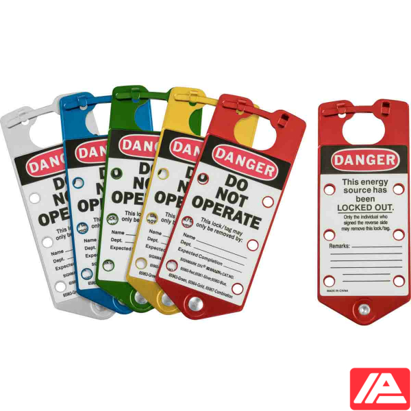 Επισήμανση ομάδας Lockout Hasps — COMBO PACK-L/O HASP-ALUMINIUM