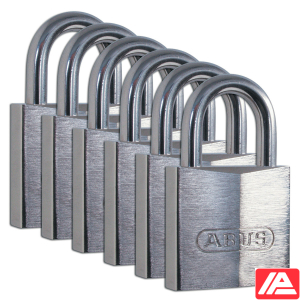 Ορείχαλκος Λουκέτα — BRASS PADLOCK 39 MM SS SHACKLE 6 PK