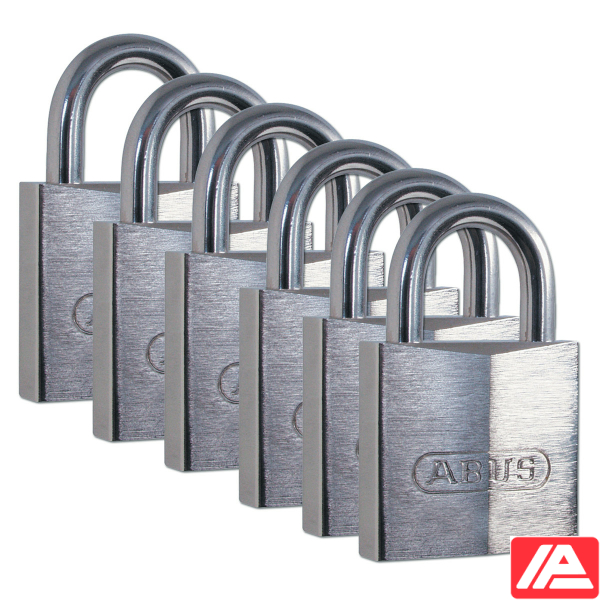 Ορείχαλκος Λουκέτα — BRASS PADLOCK 49 MM SS SHACKLE 6 PK