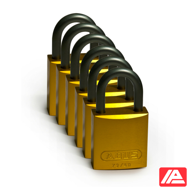 Αλουμίνιο Λουκέτα - Αλουμίνιο Σάκλες — Full Alu Padlocks 25mm Sha KD Yellow/6