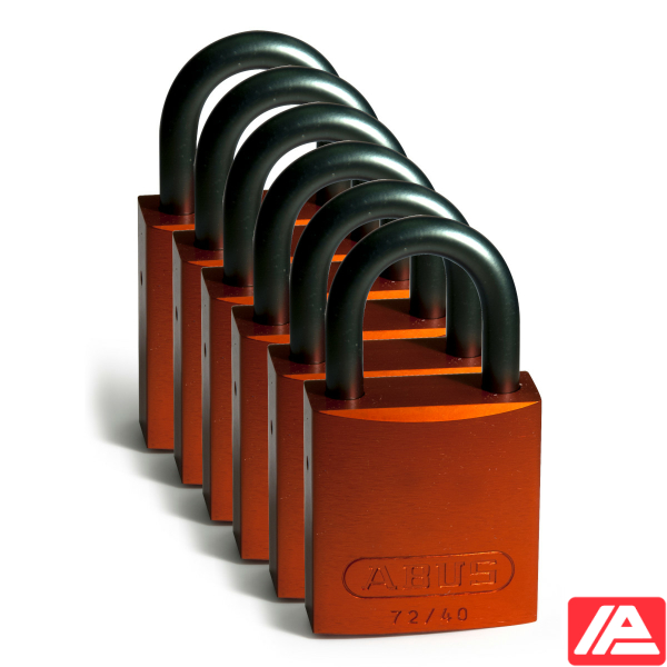 Αλουμίνιο Λουκέτα - Αλουμίνιο Σάκλες — Full Alu Padlocks 25mm Sha KD Orange/6
