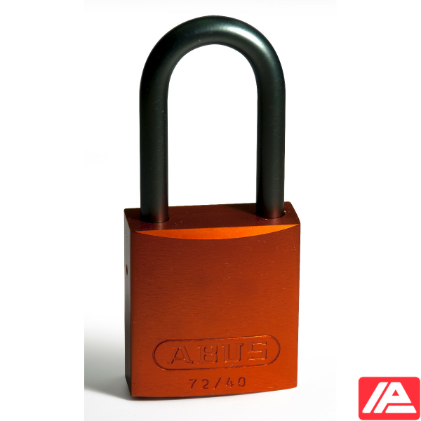 Aluminium Lockout Padlocks - Full Alu Padlocks 40mm Sha KD Orange/6 - Image 4