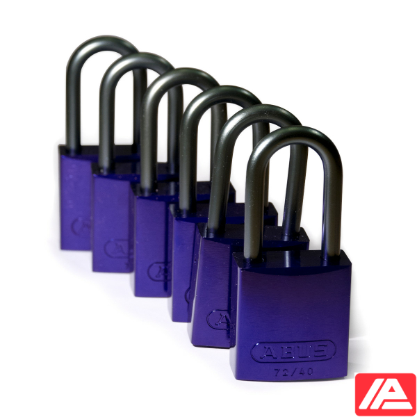 Αλουμίνιο Λουκέτα - Αλουμίνιο Σάκλες — Full Alu Padlocks 40mm Sha KD Purple/6